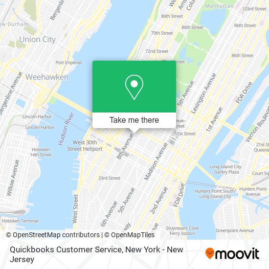 Mapa de Quickbooks Customer Service