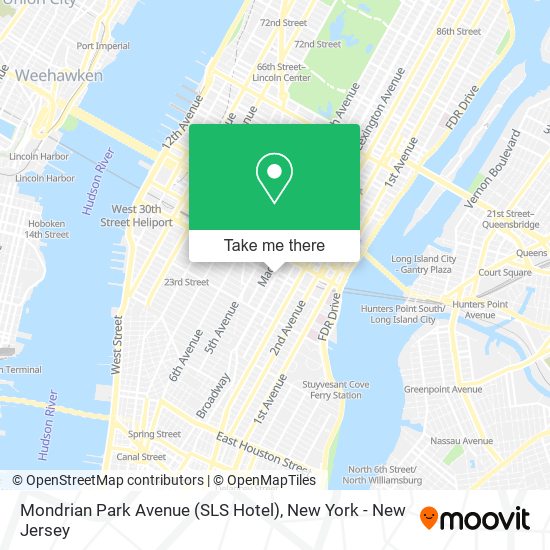 Mondrian Park Avenue (SLS Hotel) map