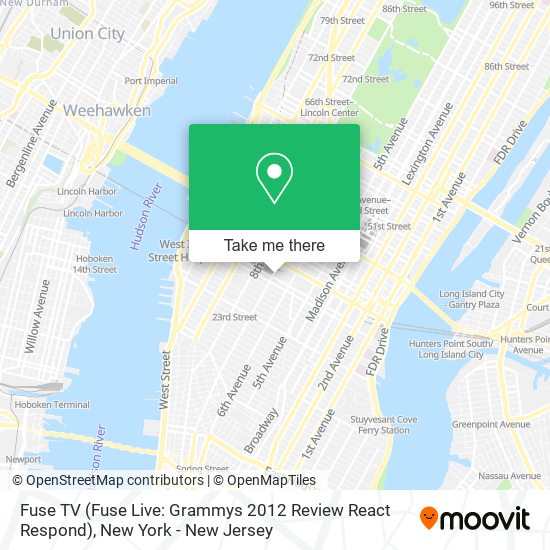 Mapa de Fuse TV (Fuse Live: Grammys 2012 Review React Respond)