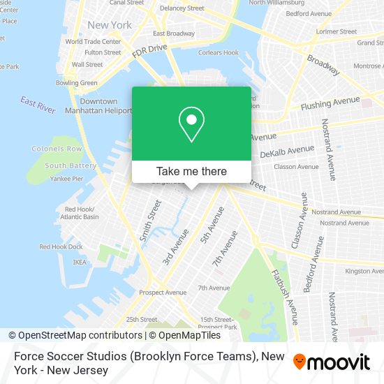 Force Soccer Studios (Brooklyn Force Teams) map
