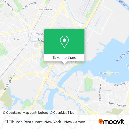 Mapa de El Tiburon Restaurant