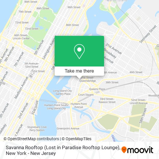 Mapa de Savanna Rooftop (Lost in Paradise Rooftop Lounge)