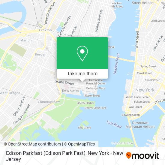 Mapa de Edison Parkfast (Edison Park Fast)