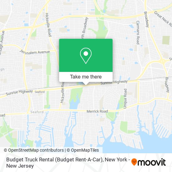 Budget Truck Rental (Budget Rent-A-Car) map