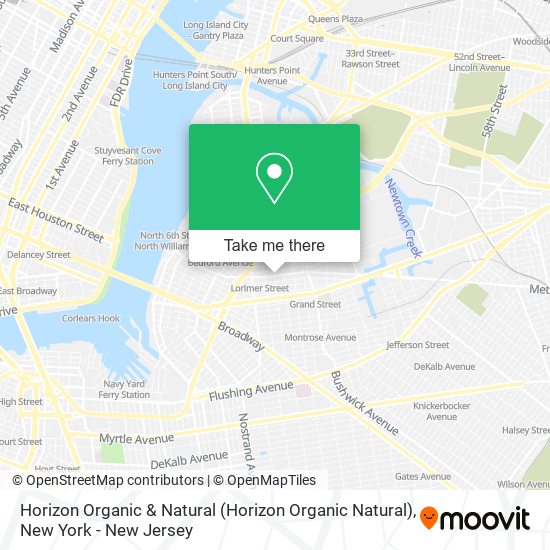 Horizon Organic & Natural map