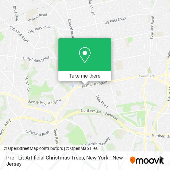 Mapa de Pre - Lit Artificial Christmas Trees