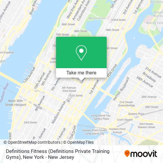 Mapa de Definitions Fitness (Definitions Private Training Gyms)