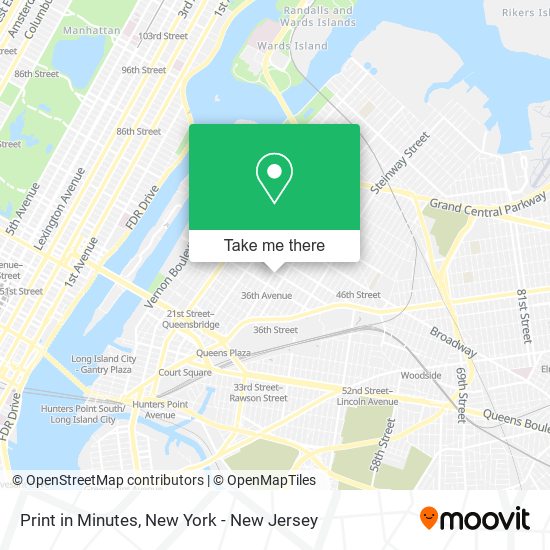 Print in Minutes map