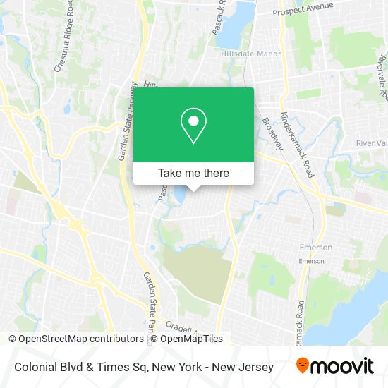 Colonial Blvd & Times Sq map