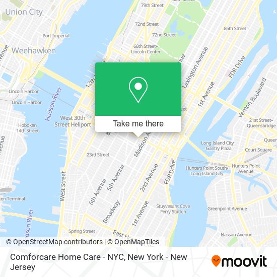 Mapa de Comforcare Home Care - NYC