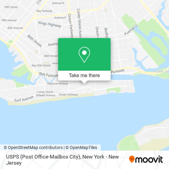 USPS (Post Office-Mailbox City) map