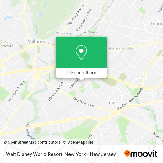 Walt Disney World Resort map