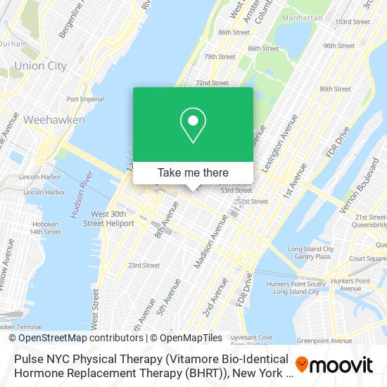 Pulse NYC Physical Therapy (Vitamore Bio-Identical Hormone Replacement Therapy (BHRT)) map