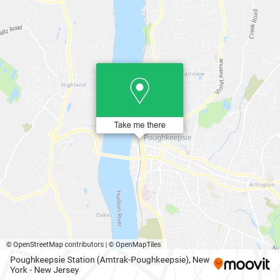 Mapa de Poughkeepsie Station (Amtrak-Poughkeepsie)