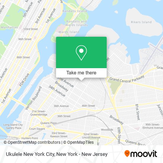 Ukulele New York City map