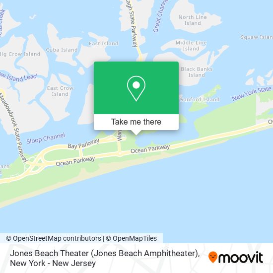 Jones Beach Theater (Jones Beach Amphitheater) map