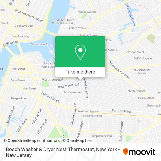 Bosch Washer & Dryer Nest Thermostat map