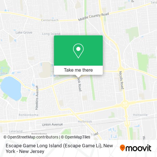 Mapa de Escape Game Long Island (Escape Game Li)