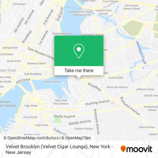 Mapa de Velvet Brooklyn (Velvet Cigar Lounge)