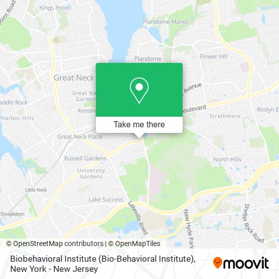 Mapa de Biobehavioral Institute (Bio-Behavioral Institute)