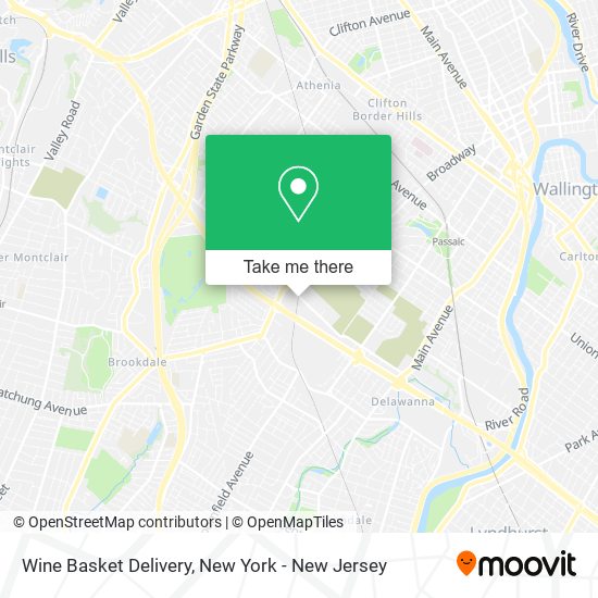 Wine Basket Delivery map