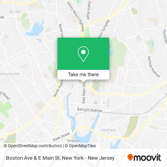 Boston Ave & E Main St map