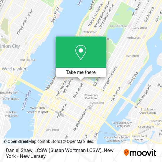 Daniel Shaw, LCSW (Susan Wortman LCSW) map