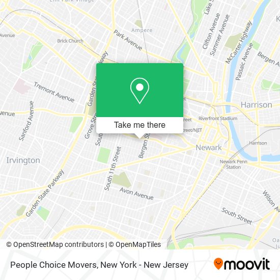 Mapa de People Choice Movers