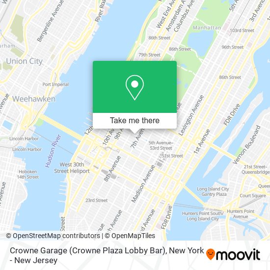 Crowne Garage (Crowne Plaza Lobby Bar) map