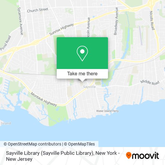 Mapa de Sayville Library (Sayville Public Library)