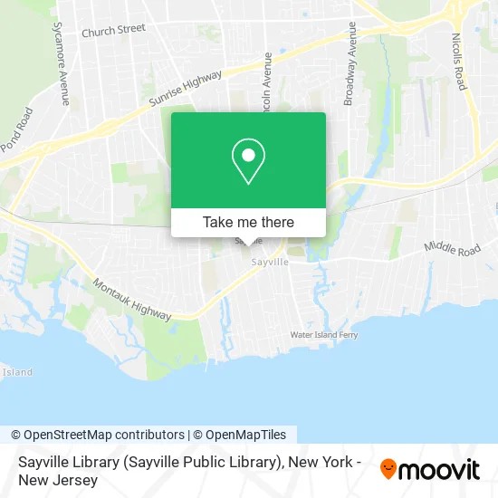 Mapa de Sayville Library (Sayville Public Library)