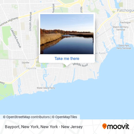 Mapa de Bayport, New York