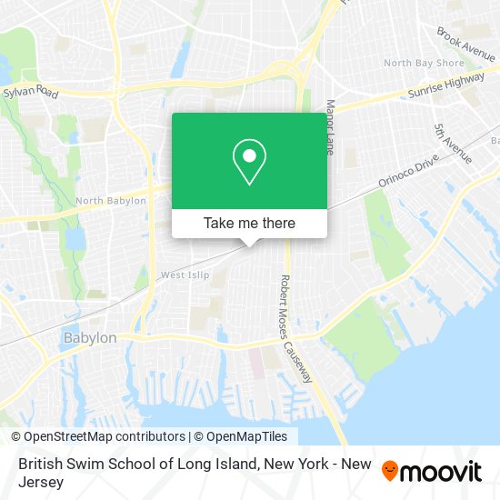 Mapa de British Swim School of Long Island