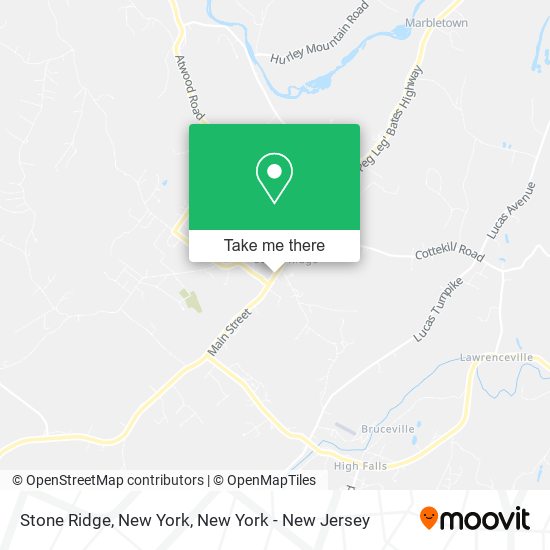 Mapa de Stone Ridge, New York