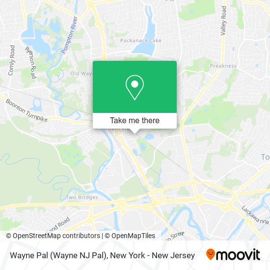 Mapa de Wayne Pal (Wayne NJ Pal)