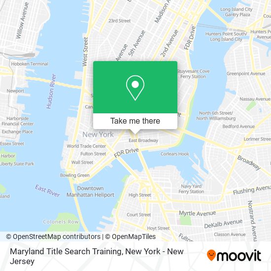 Mapa de Maryland Title Search Training