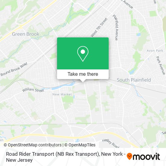 Road Rider Transport (NB Rex Transport) map