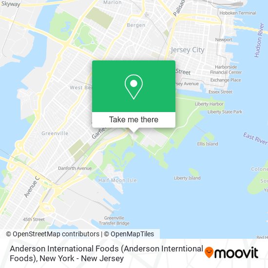 Mapa de Anderson International Foods (Anderson Interntional Foods)
