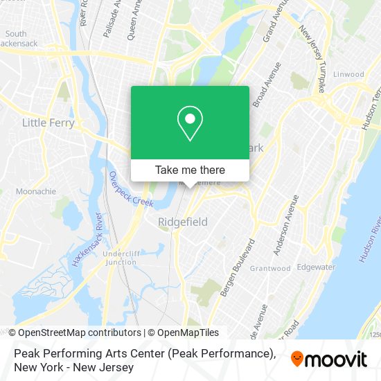 Mapa de Peak Performing Arts Center (Peak Performance)