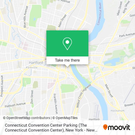 Connecticut Convention Center Parking map