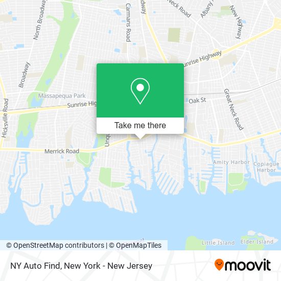 NY Auto Find map