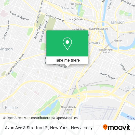 Mapa de Avon Ave & Stratford Pl