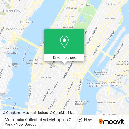 Mapa de Metropolis Collectibles (Metropolis Gallery)