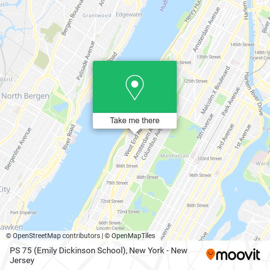 Mapa de PS 75 (Emily Dickinson School)