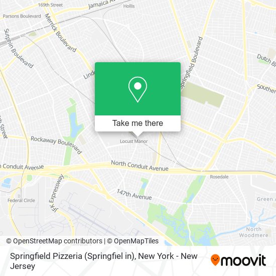 Mapa de Springfield Pizzeria (Springfiel in)