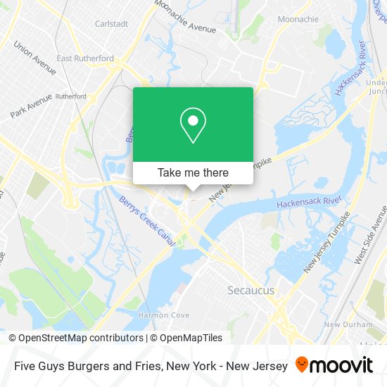 Mapa de Five Guys Burgers and Fries