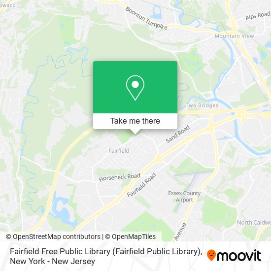 Mapa de Fairfield Free Public Library