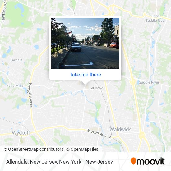 Allendale, New Jersey map