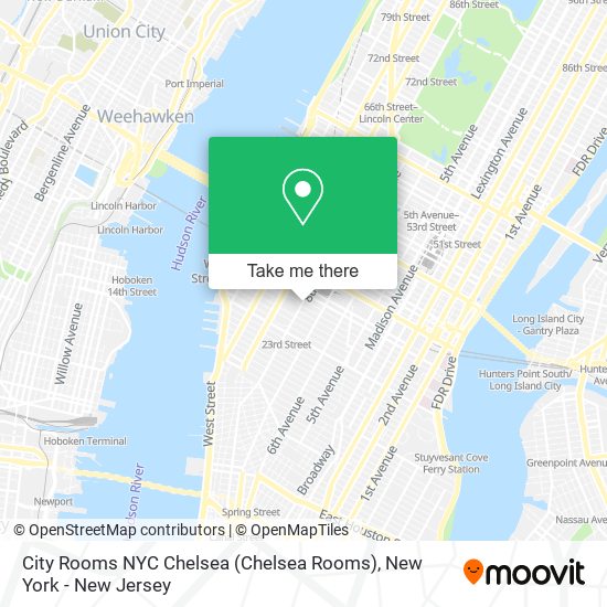 Mapa de City Rooms NYC Chelsea (Chelsea Rooms)