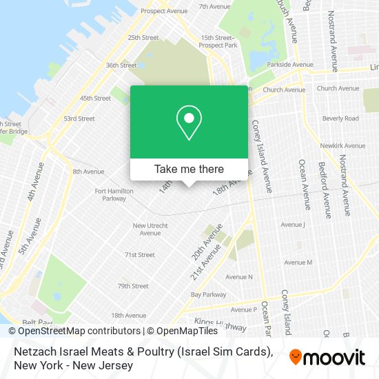 Mapa de Netzach Israel Meats & Poultry (Israel Sim Cards)